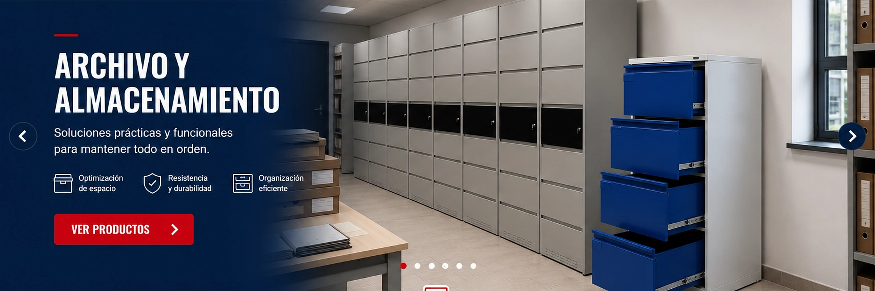 Archivo: mobiliario en un ambiente institucional