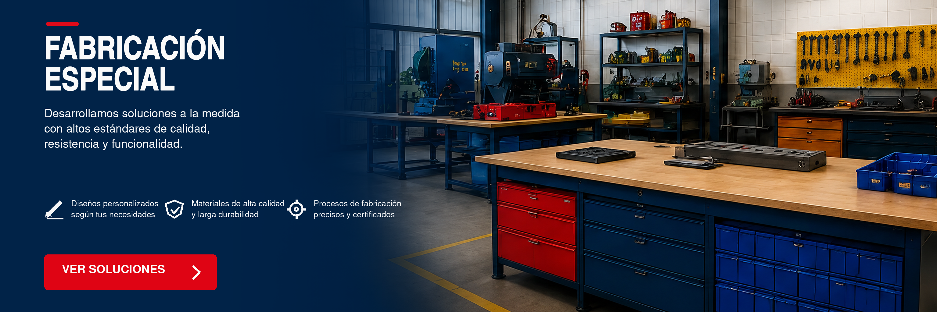 Fabricación: mobiliario en un ambiente institucional