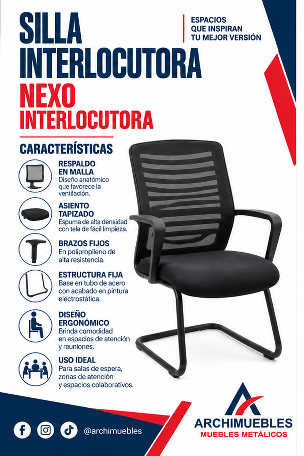 Ficha técnica de Nexo Interlocutora Archimuebles