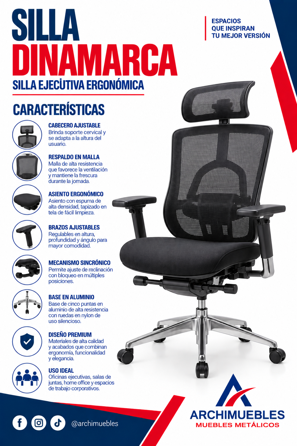 Ficha técnica de Dinamarca Archimuebles
