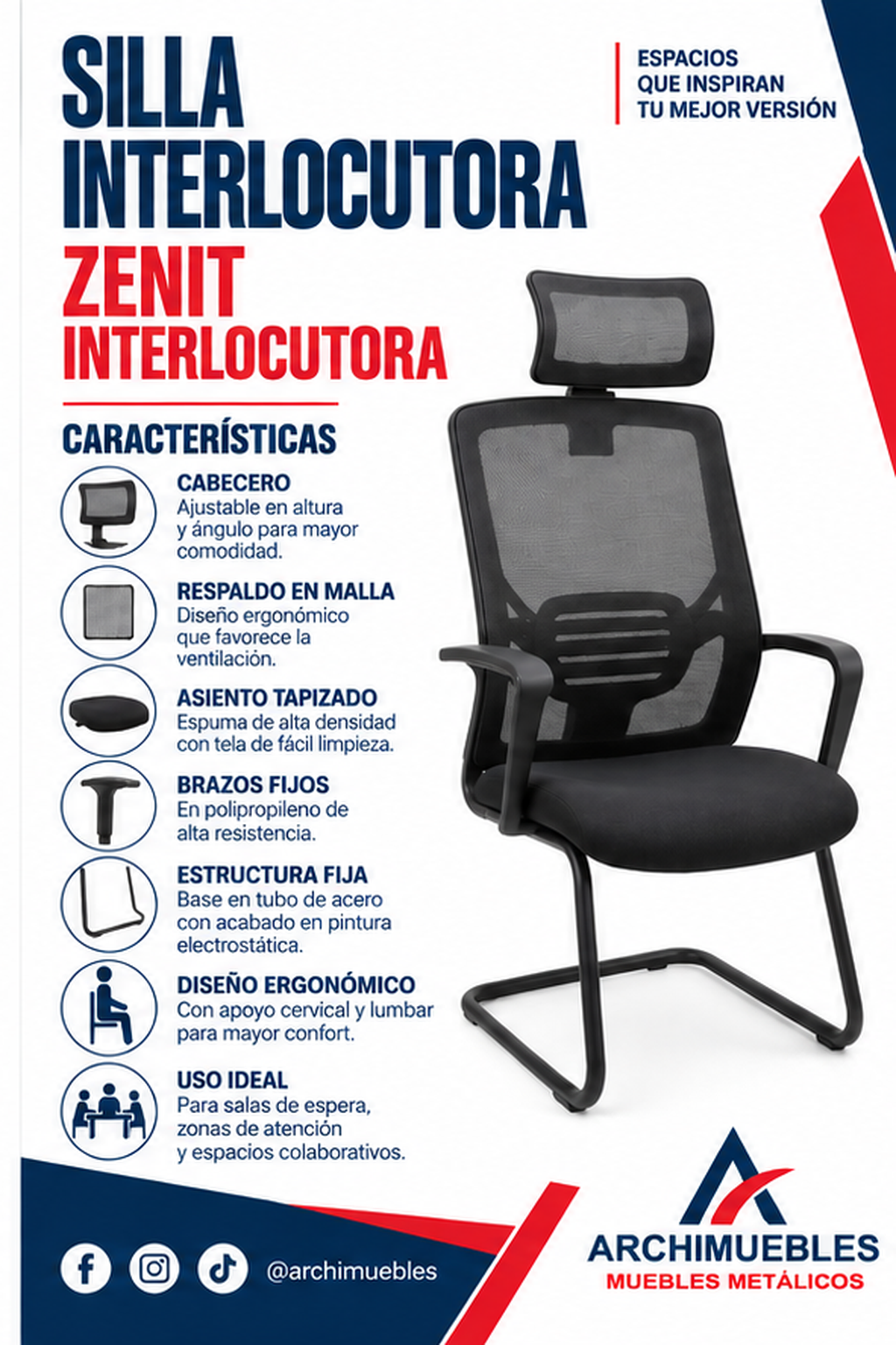 Ficha técnica de Zenit Interlocutora Archimuebles