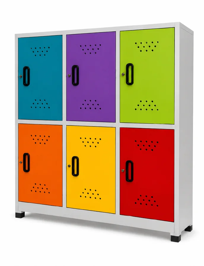 Locker infantil de 6 casillas fabricado por Archimuebles